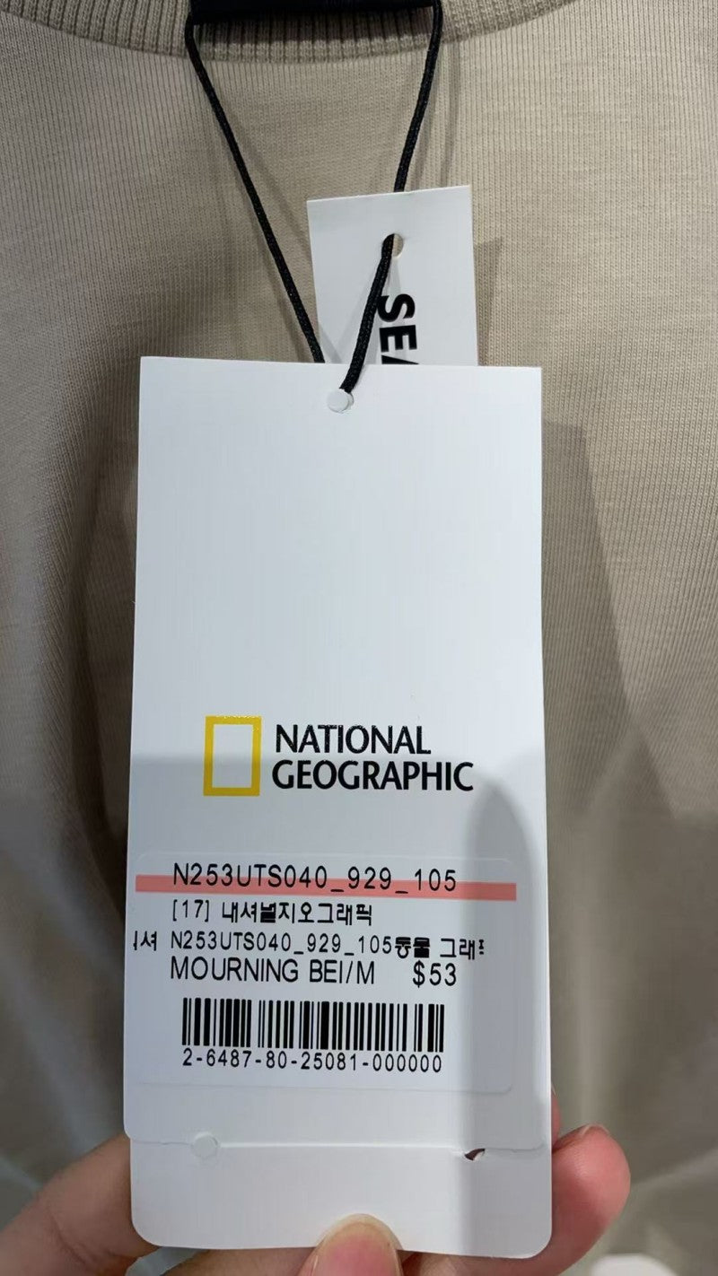 【WE ARE】韓國國家地理休閒短袖T恤N253UTS040