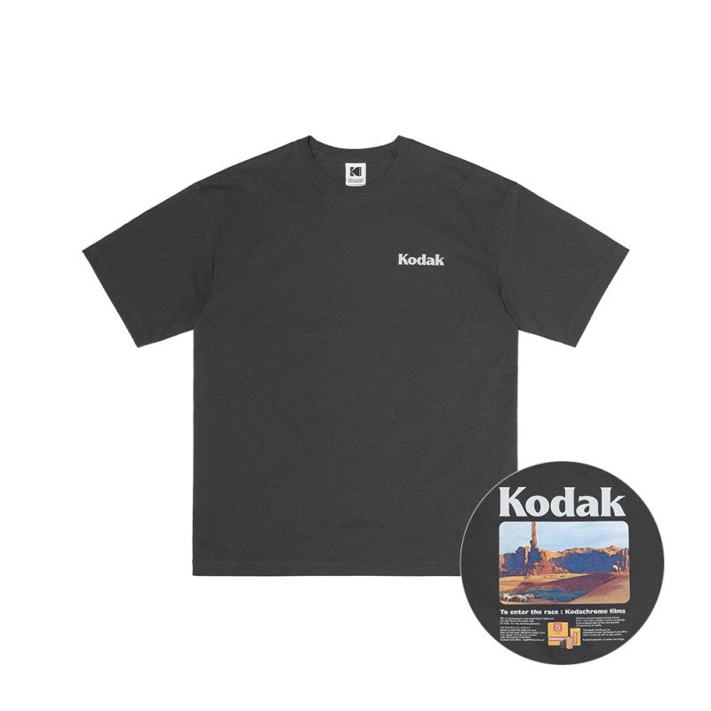 【WE ARE】Korea โกดัก Sinery Back Graphic short -sleeved T -shirt K5223LRS10