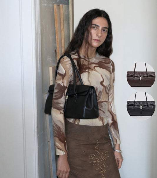 【WE ARE】Korea Archivepke Luv lock duffle armpit bag OVBAX24521