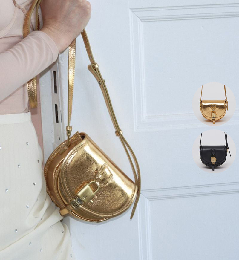 【WE ARE】Korea Archivepke Luv lock mini lock mini messenger bag OVBRX24502