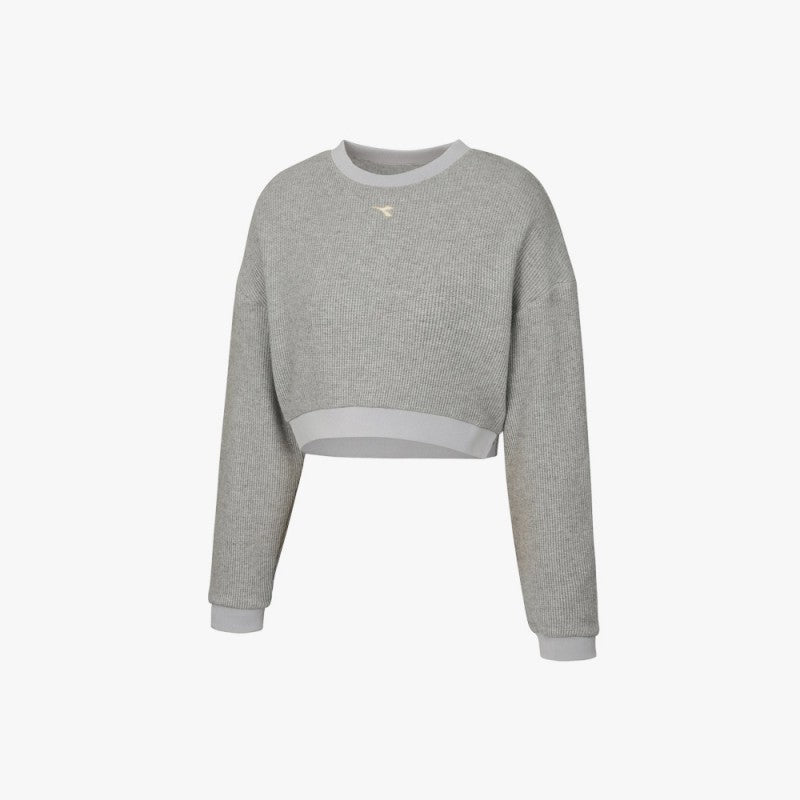 Limited-time discount: 【WE ARE】Korea Diadora Knitted University T-shirt/Sweatshirt D4422TRL71