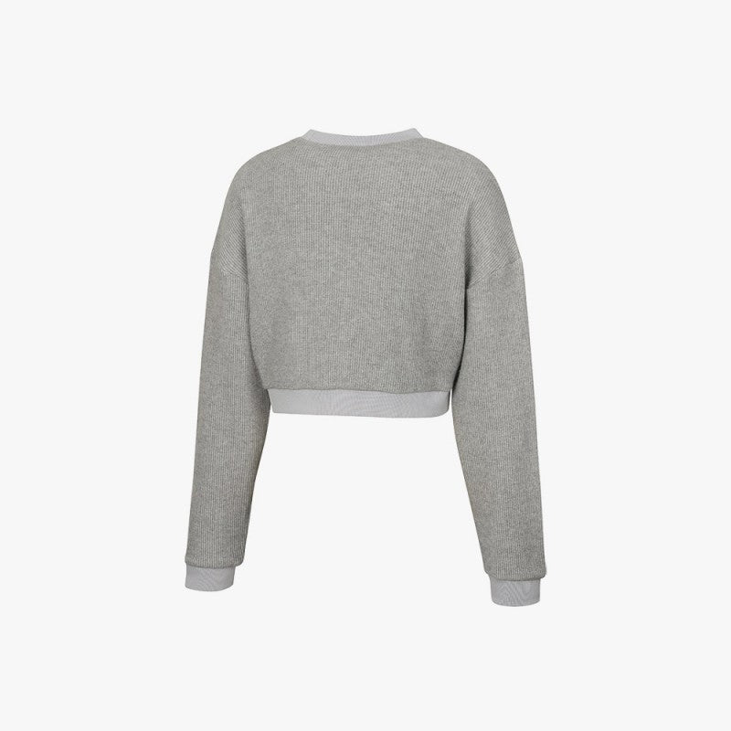 Limited-time discount: 【WE ARE】Korea Diadora Knitted University T-shirt/Sweatshirt D4422TRL71