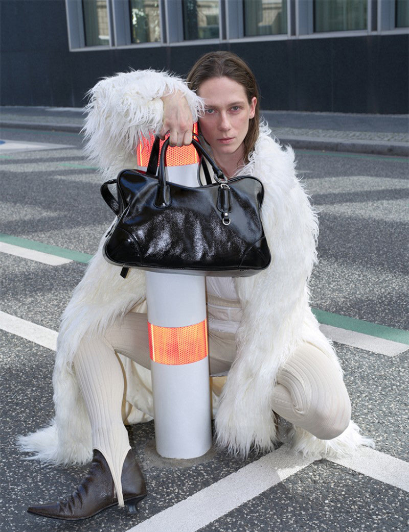 【WE ARE】Korea Archivepke Tondo boa bag Boston bag OVBAX24539