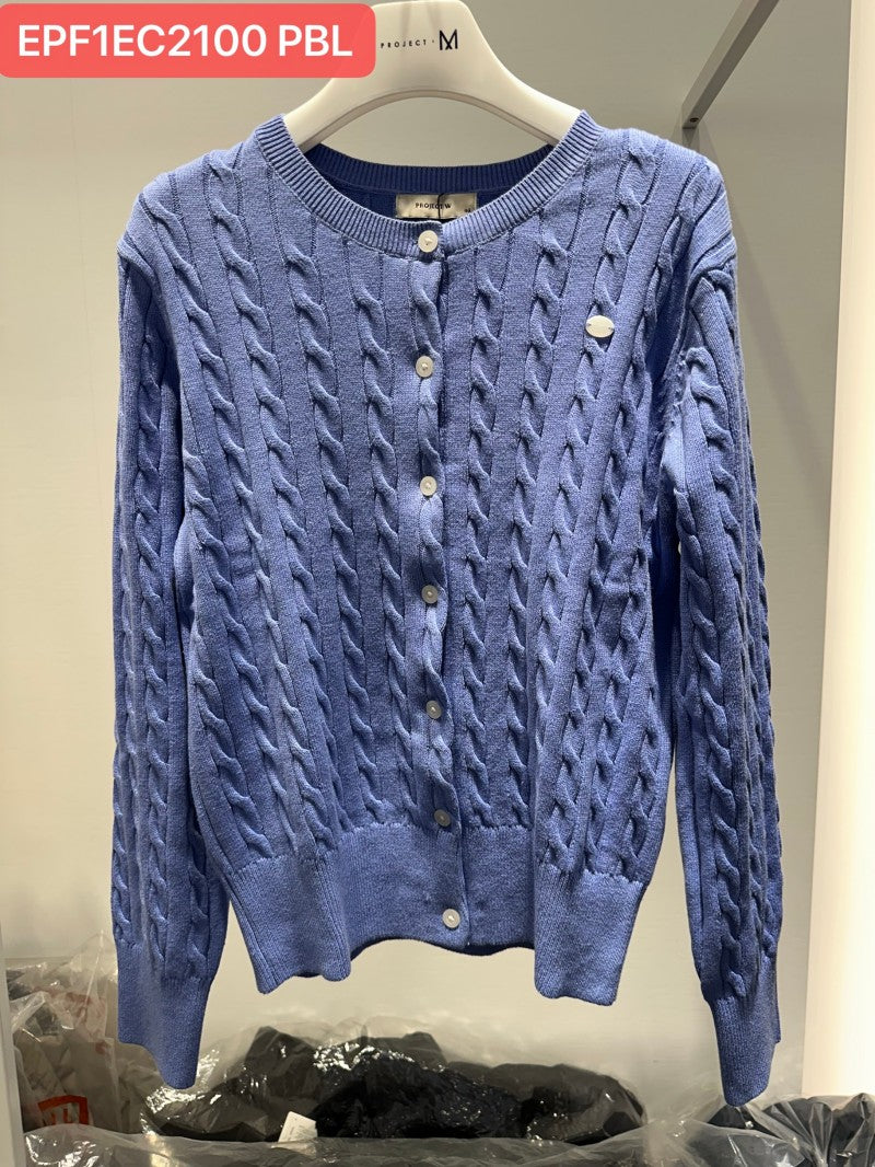 Women's【WE ARE】Korean M Project Cable Knit Jacket EPF1EC2100