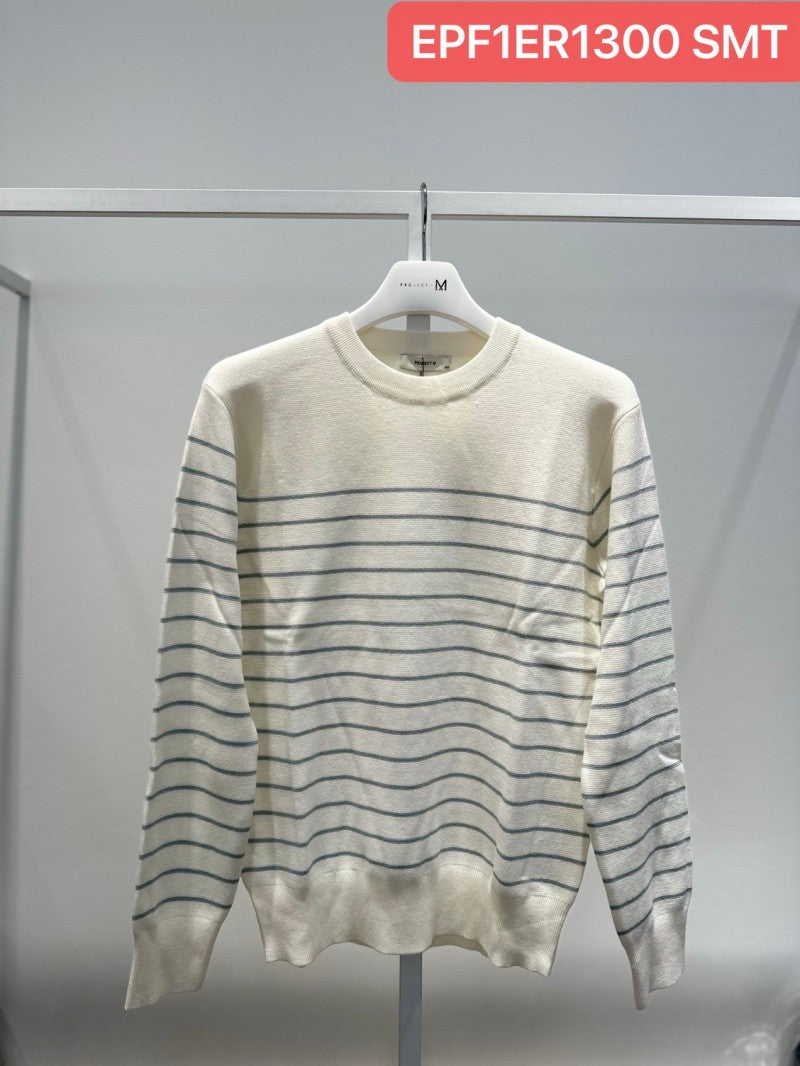 【WE ARE】Korea M plan pin stripe sweater EPF1ER1300