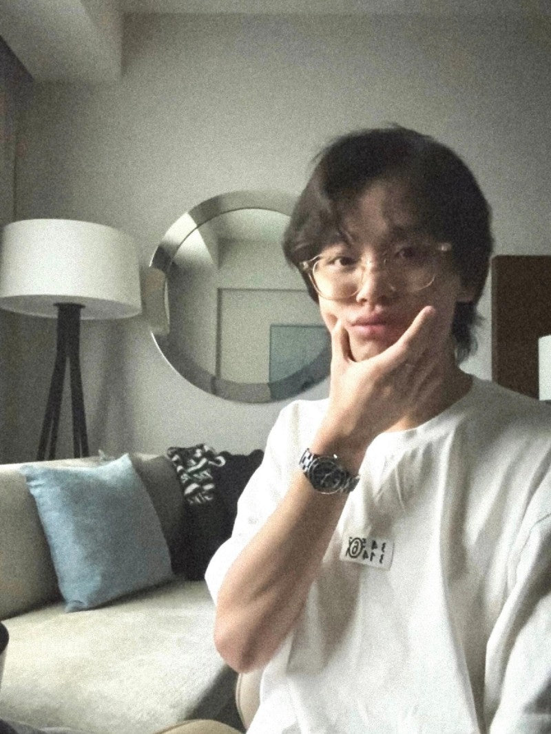 Lee Kai-chan's same style ANDY【WE ARE】Korea BLUE ELEPHANT anti-blue light glasses