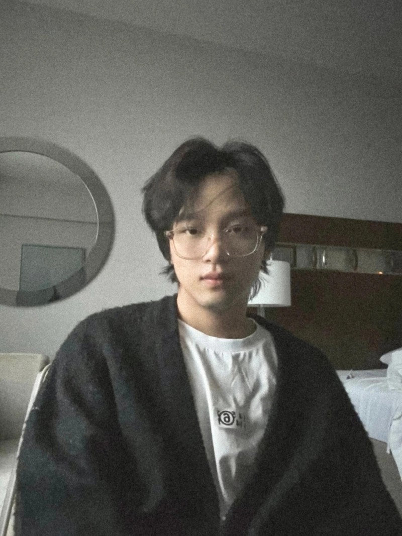Lee Kai-chan's same style ANDY【WE ARE】Korea BLUE ELEPHANT anti-blue light glasses