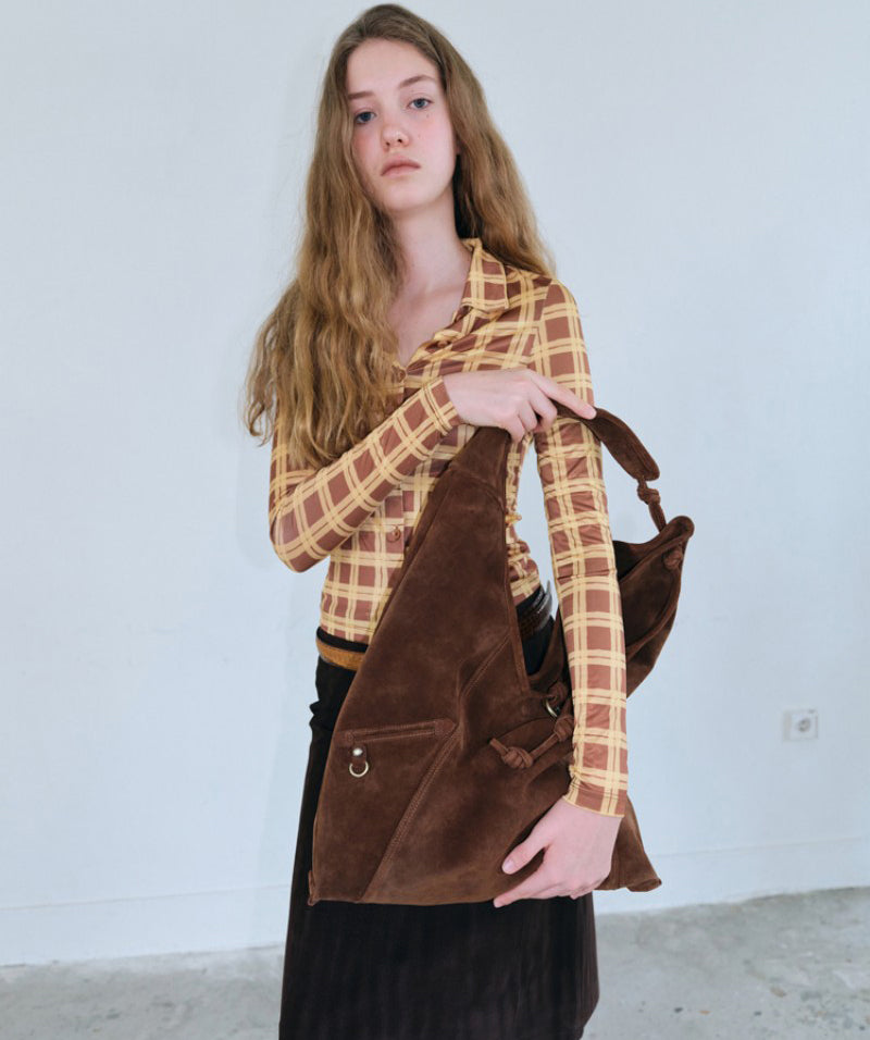 【WE ARE】Korea Archivepke Knotted layer bag suede knot bag OVBAX25036