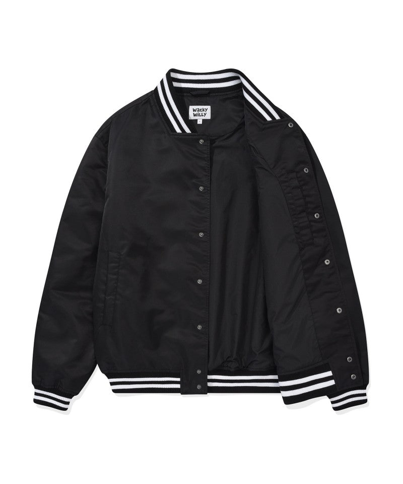 【WE ARE】Korean wacky Willy baseball jacket WA2501JK12