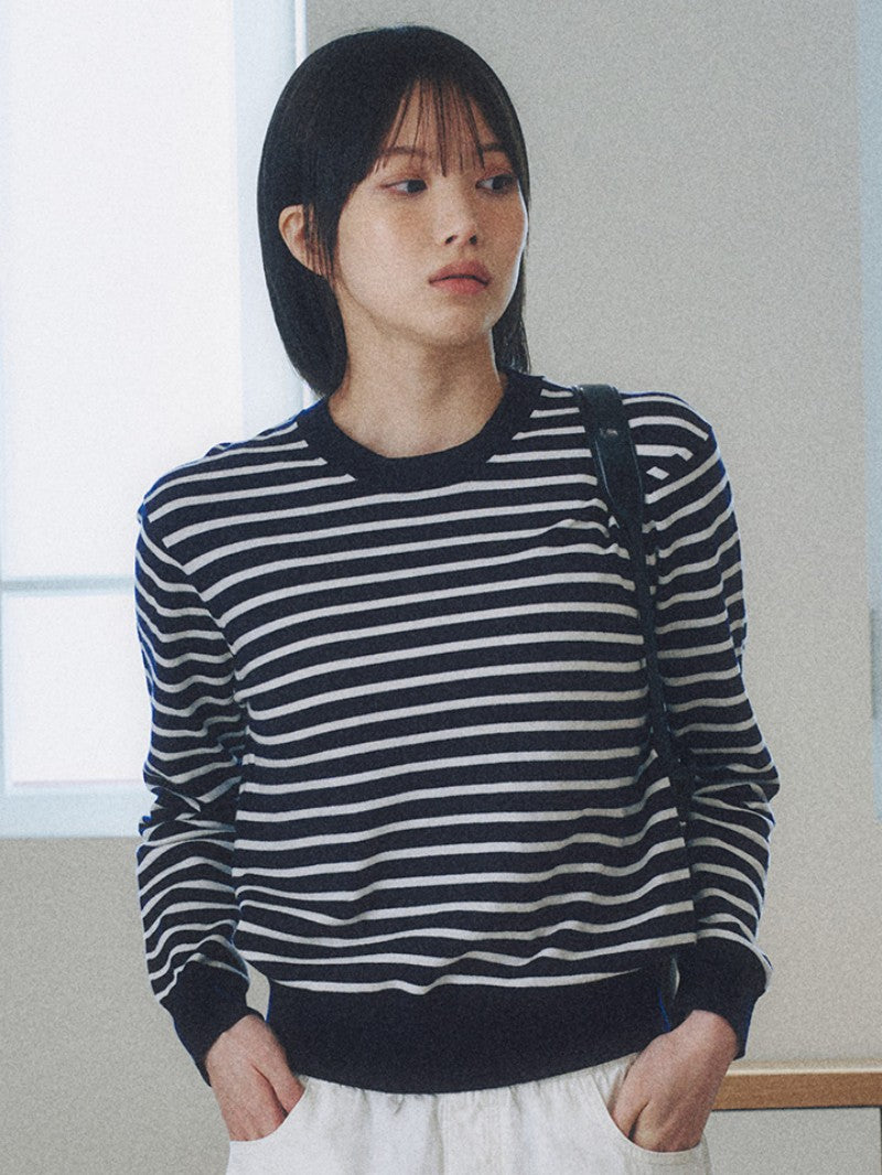 女款【WE ARE】韓國M計畫圓領針織毛衣EPF1ER2100