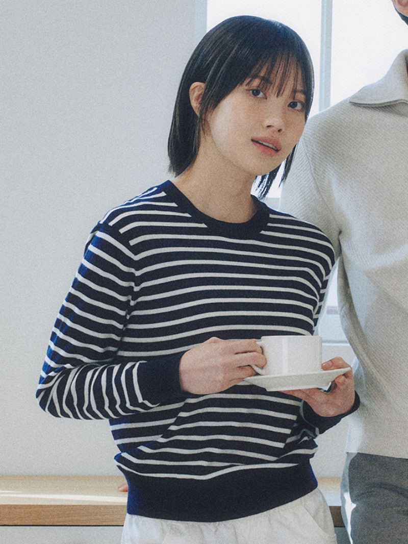 女款【WE ARE】韓國M計畫圓領針織毛衣EPF1ER2100