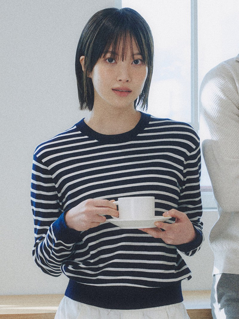 女款【WE ARE】韓國M計畫圓領針織毛衣EPF1ER2100