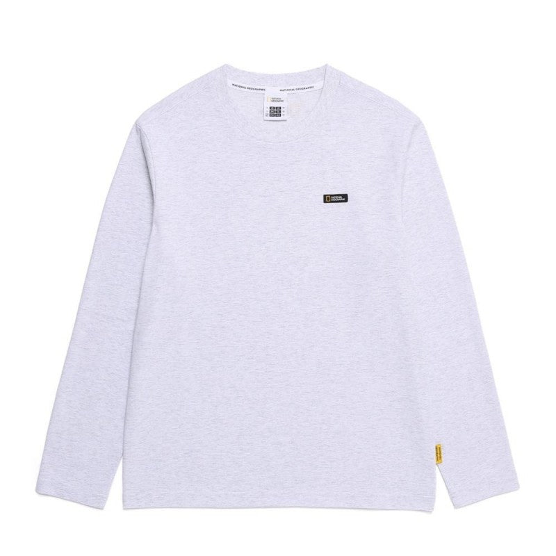 Unisex【WE ARE】 Korean National Geographic Small Black Label Long Sleeve Cotton T-shirt N251UTS050