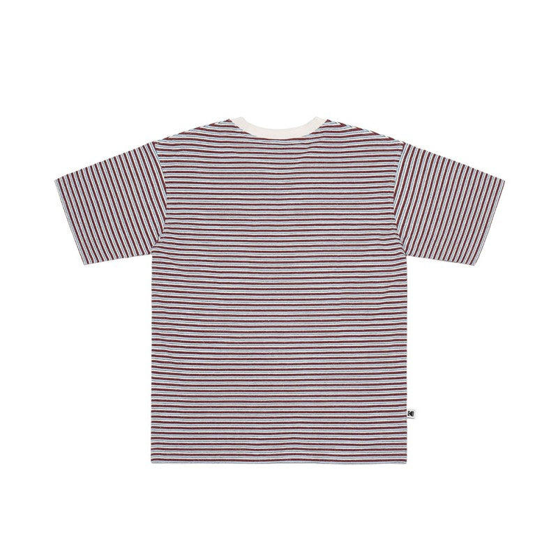 【WE ARE】Korea KODAK Kodak Unisex Striped Short Sleeve T-Shirt K5223LRS33
