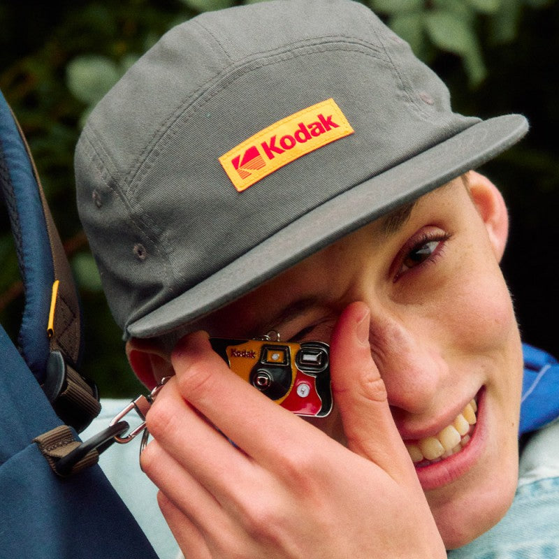 【WE ARE】Korea KODAK flat brim six-part cap K5143LCP64