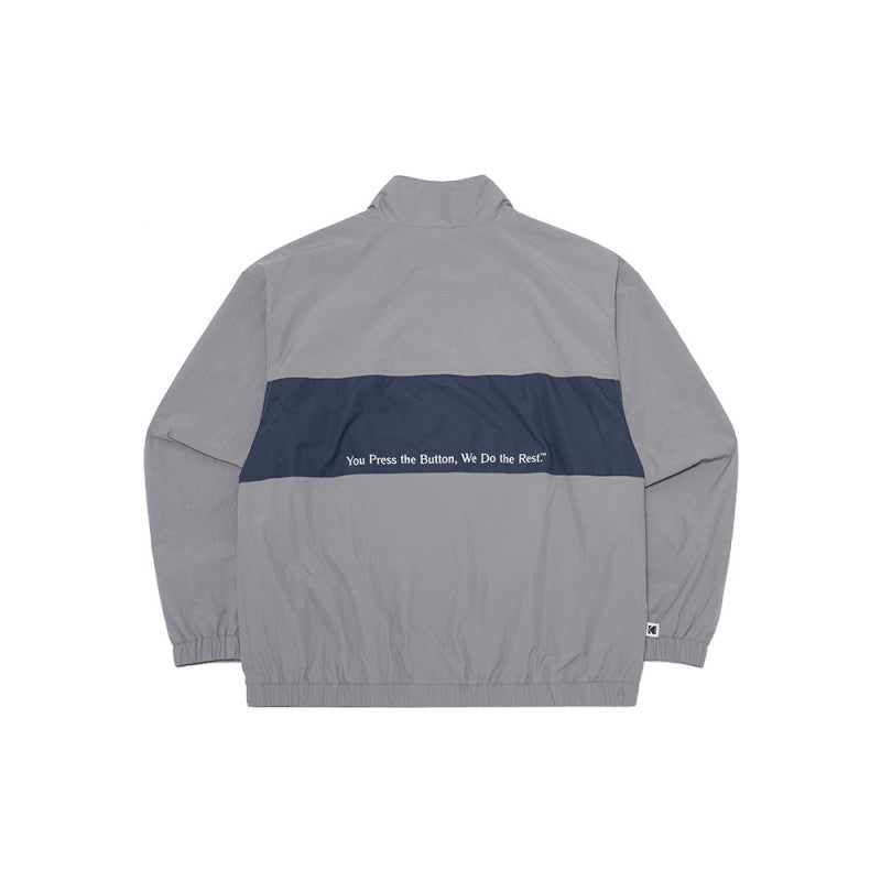 【WE ARE】Korea KODAK Kodak color matching large LOGO jacket K5123EJKQ1