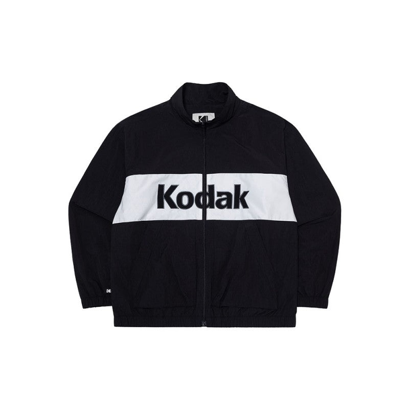 【WE ARE】Korea KODAK Kodak color matching large LOGO jacket K5123EJKQ1