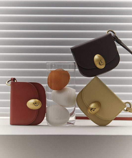 【WE ARE】Korea Archivepke Egg mini wallet Egg buckle wallet OVADX24504