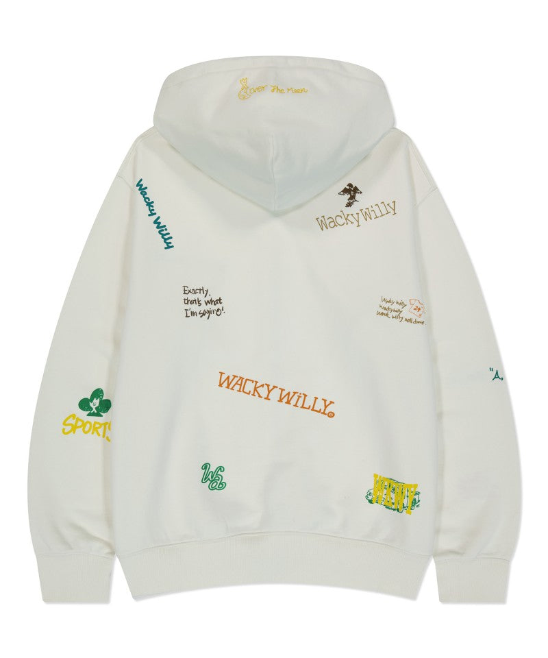 【WE ARE】Korean wacky Willy hooded jacket WA2501HZ14