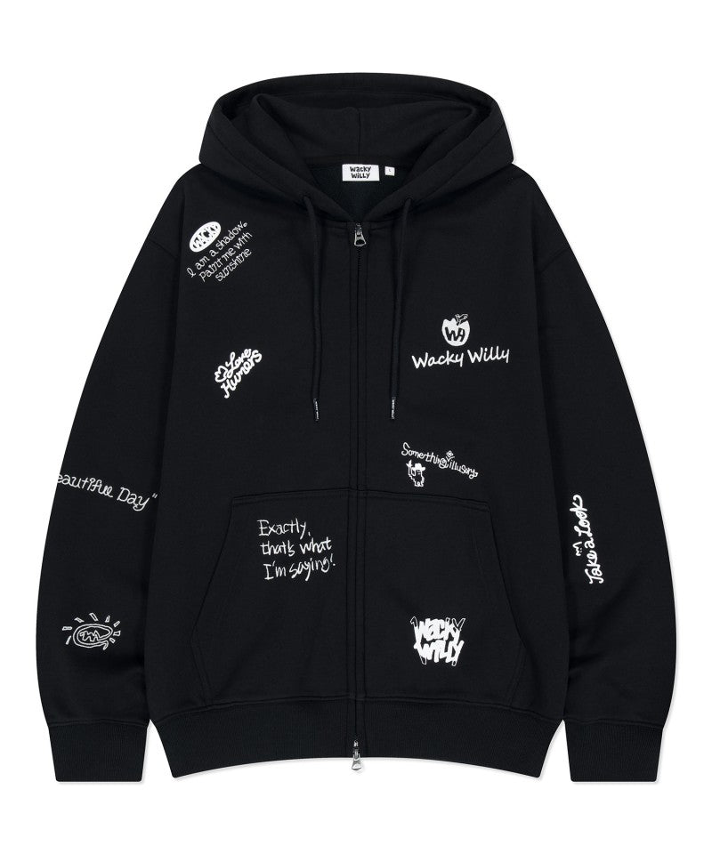 【WE ARE】Korean wacky Willy hooded jacket WA2501HZ14