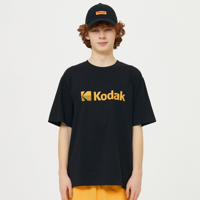 【WE ARE】Korea โกดัก Big Logo Asin short -sleeved T -shirt K5223ERS26