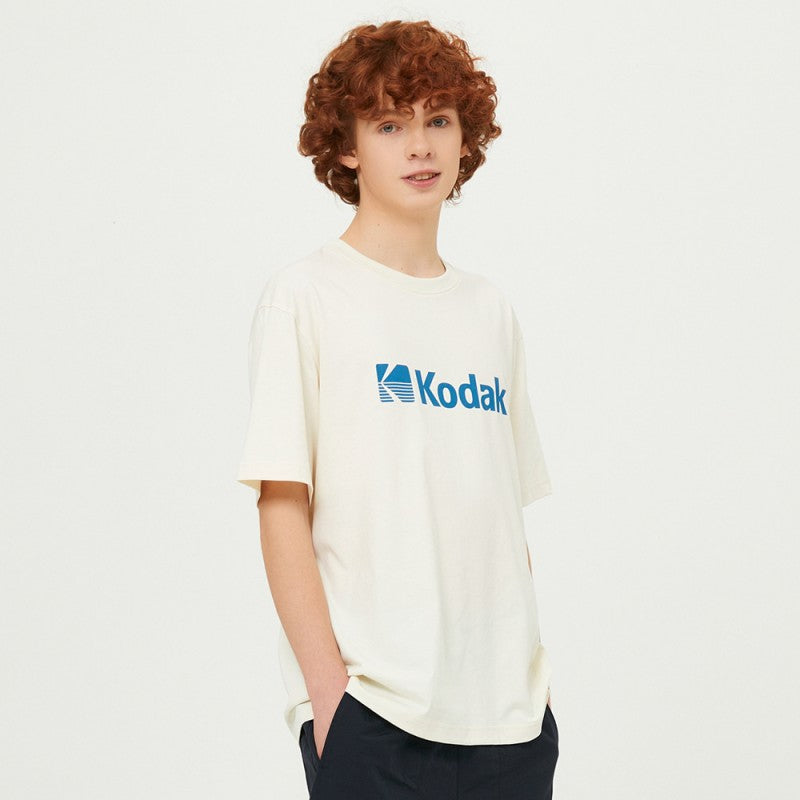 【WE ARE】Korea โกดัก Big Logo Asin short -sleeved T -shirt K5223ERS26