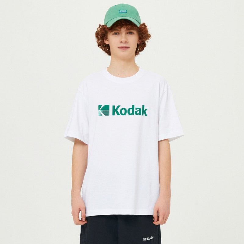 【WE ARE】Korea โกดัก Big Logo Asin short -sleeved T -shirt K5223ERS26