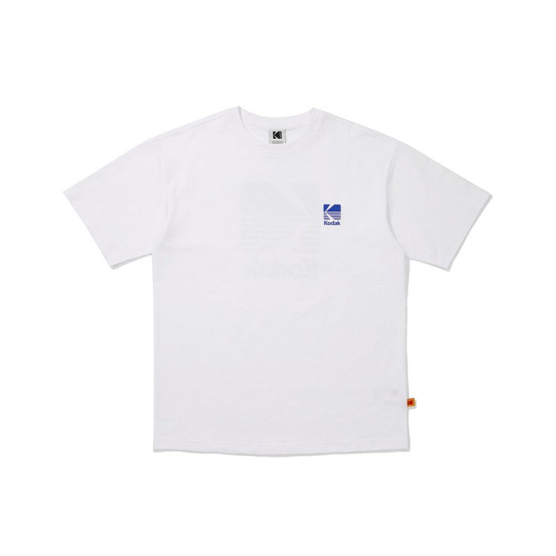 【WE ARE】Korea โกดัก Big logo cotton short -sleeved T -shirt K5223ERS36