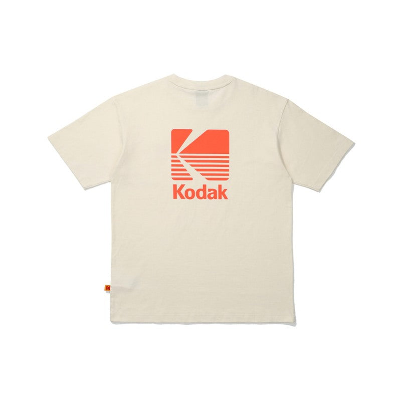 【WE ARE】Korea โกดัก Big logo cotton short -sleeved T -shirt K5223ERS36