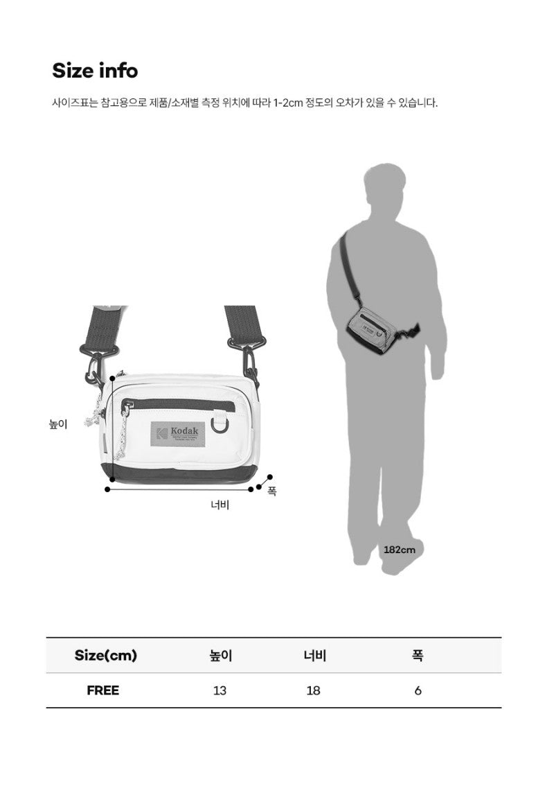 【WE ARE】Korea โกดัก Essential Mini Cross Bag K5143LBG65/K4343LBG65