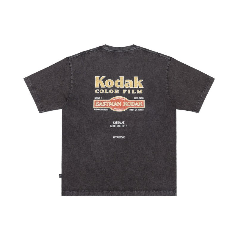 【WE ARE】Korea โกดัก Recipe snowwashing short -sleeved T -shirt K5223LRS11