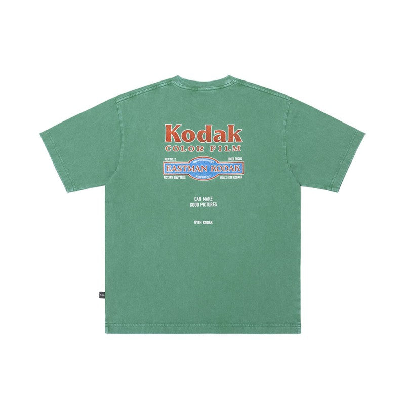 【WE ARE】Korea โกดัก Recipe snowwashing short -sleeved T -shirt K5223LRS11