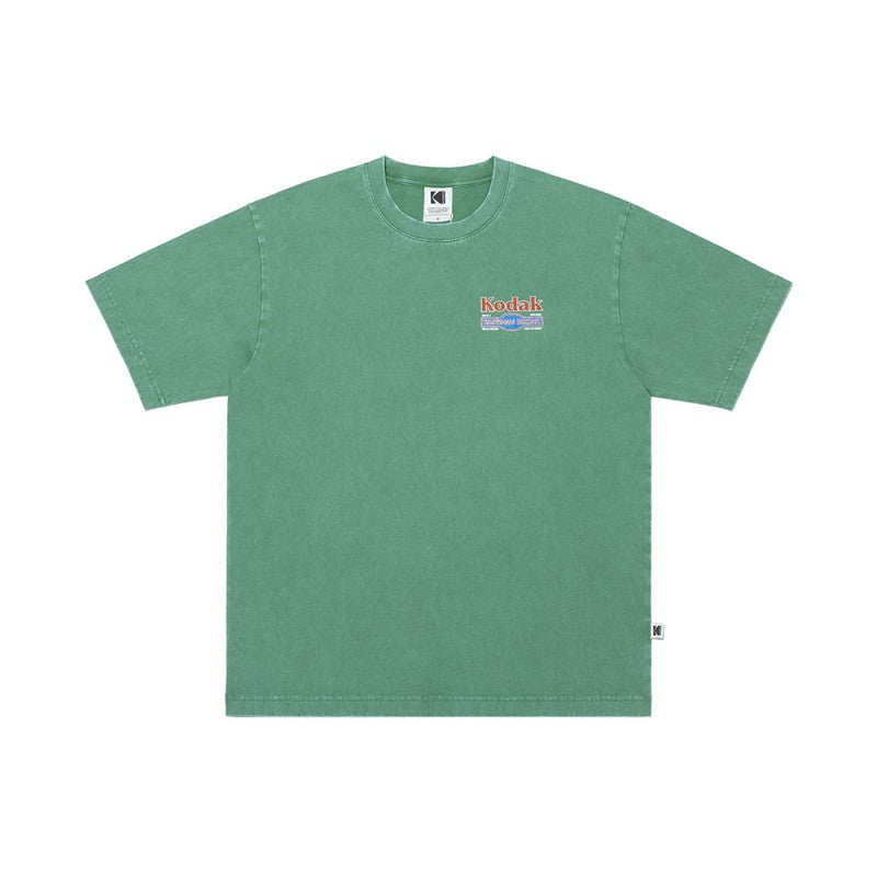 【WE ARE】Korea โกดัก Recipe snowwashing short -sleeved T -shirt K5223LRS11