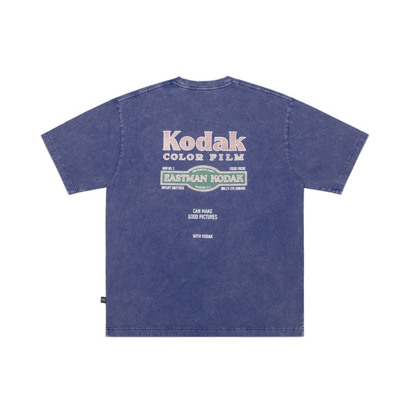 【WE ARE】Korea โกดัก Recipe snowwashing short -sleeved T -shirt K5223LRS11