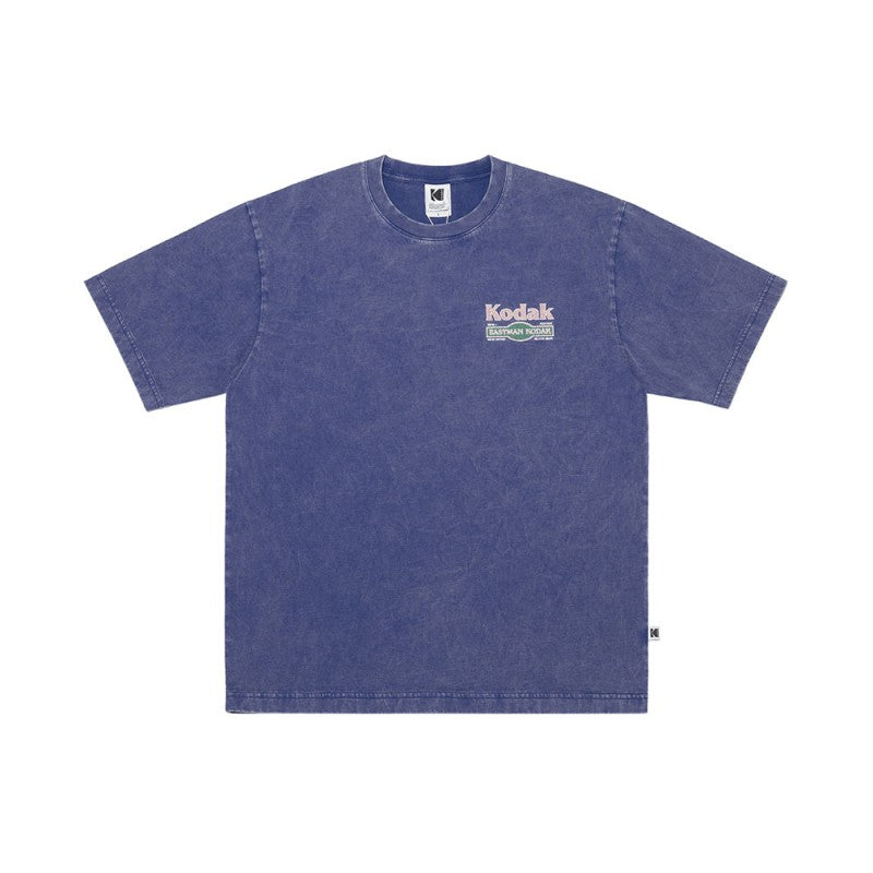【WE ARE】Korea โกดัก Recipe snowwashing short -sleeved T -shirt K5223LRS11