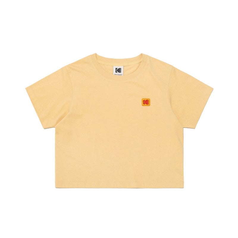 【WE ARE】Korea โกดัก Signature logo Asin short -sleeved T -shirt woman K5222ERS34