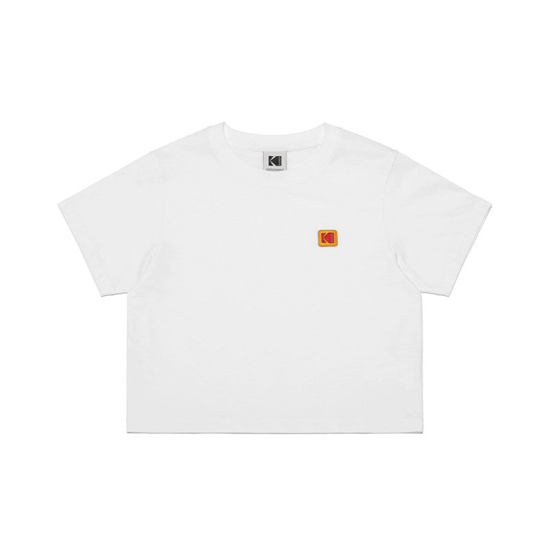 【WE ARE】Korea โกดัก Signature logo Asin short -sleeved T -shirt woman K5222ERS34