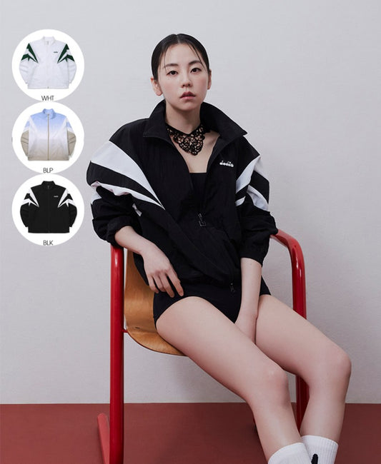 【WE ARE】Korea Diadora Stand Collar Sun Protection Jacket D5223TWT45