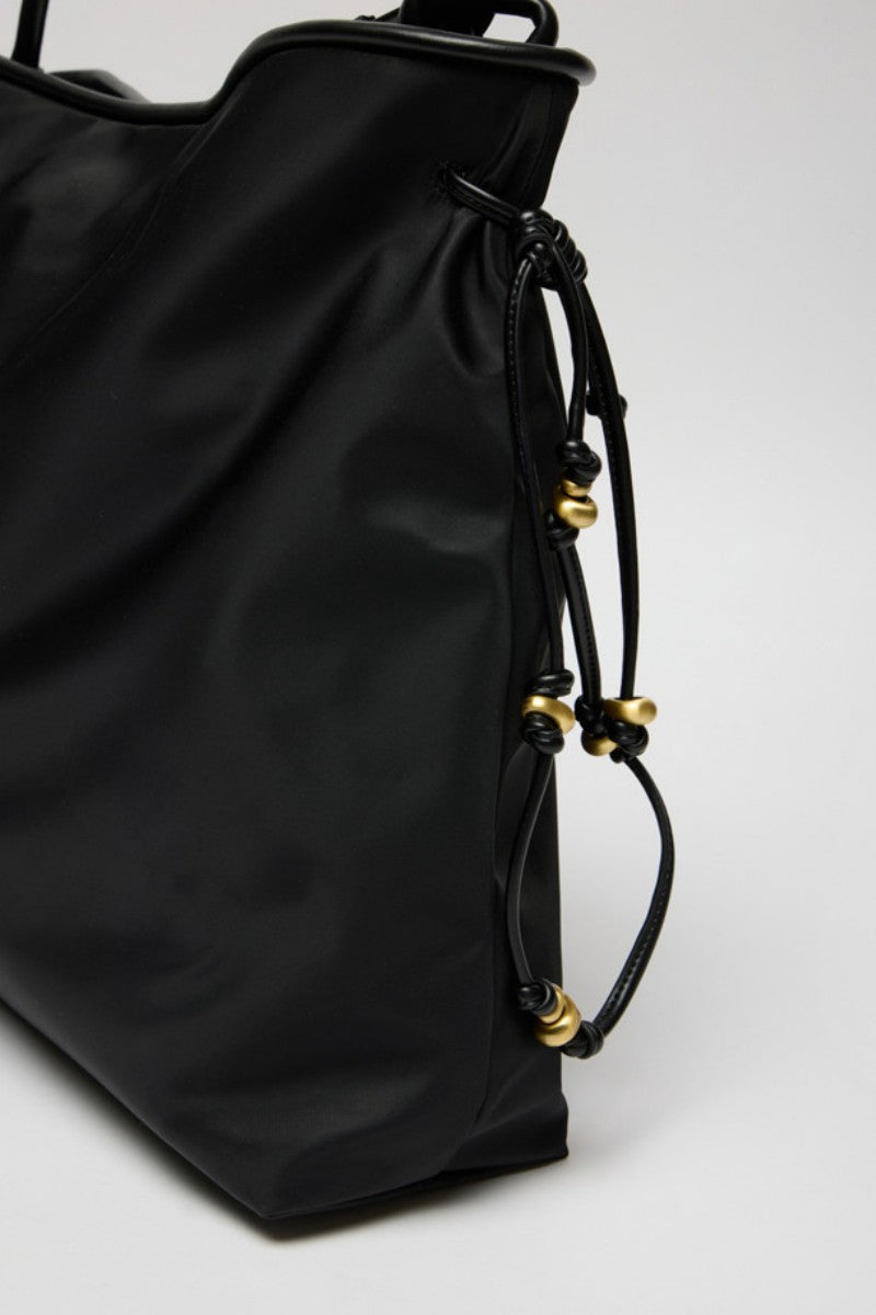 【WE ARE】Korea Archivepke Gem shopper bag Large nylon shoulder bag OVBAX25105