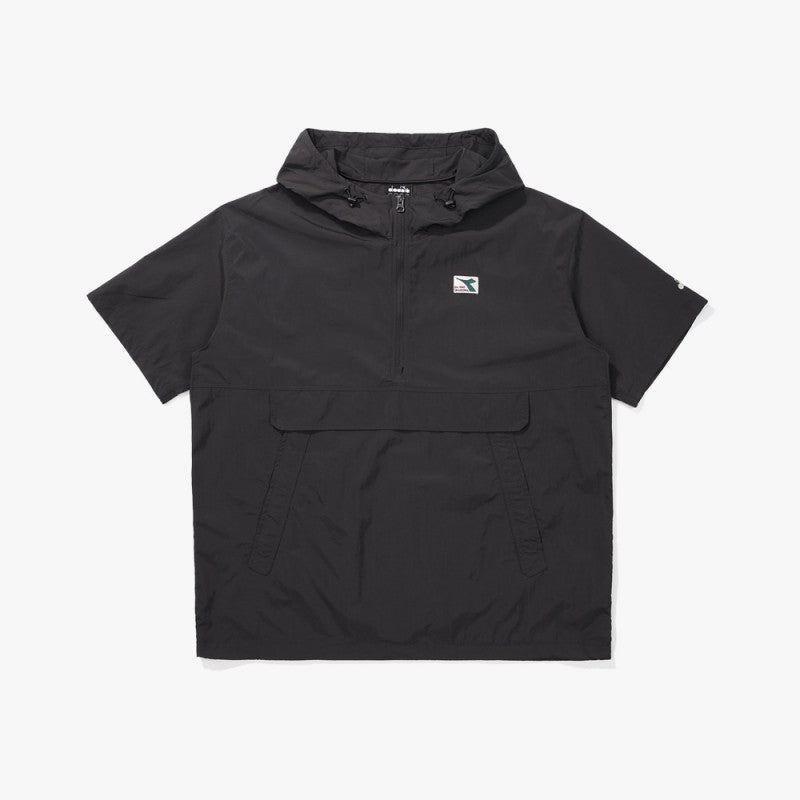 【WE ARE】Korea Diadora hooded short-sleeved top D5223LWT51
