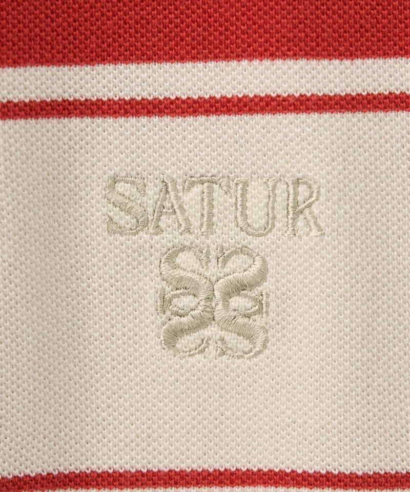 【WE ARE】韓國Satur 粗條翻領POLO長袖 SA251ULS02