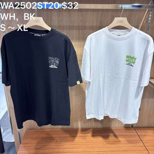 【WE ARE】韓國wacky Willy 雲朵LOGO短袖T恤WA2502ST20