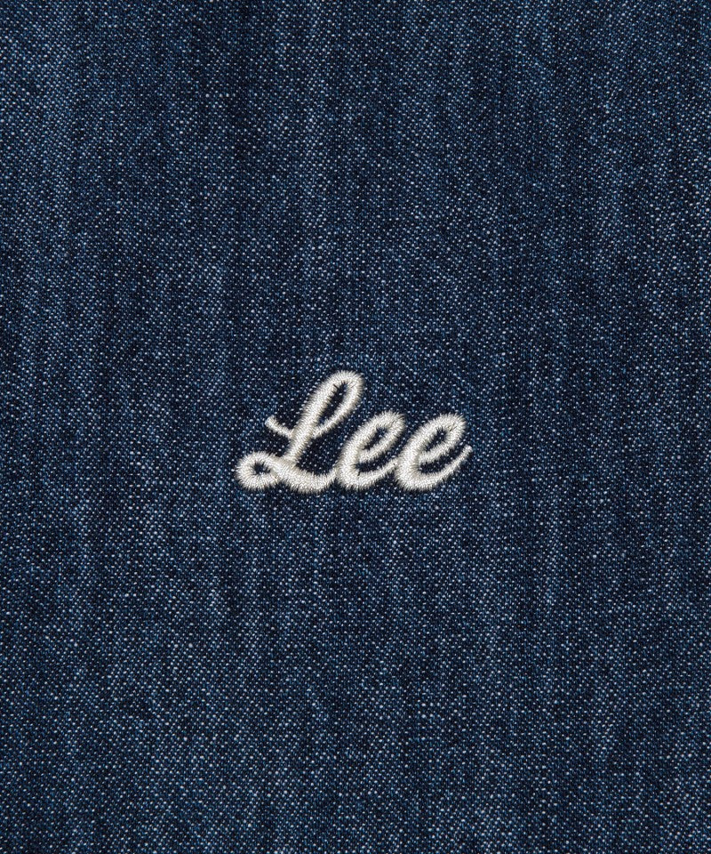 女款【WE ARE】韓國LEE 短版牛仔襯衫LE2502SS62