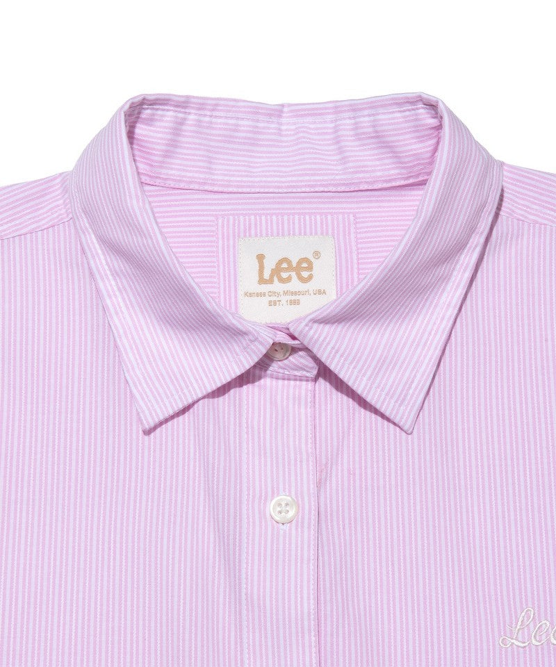 【WE ARE】韓國LEE休閒條紋長袖襯衫LE2501SH61