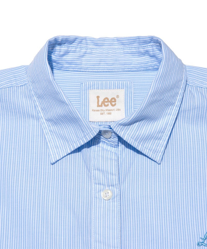 【WE ARE】韓國LEE休閒條紋長袖襯衫LE2501SH61