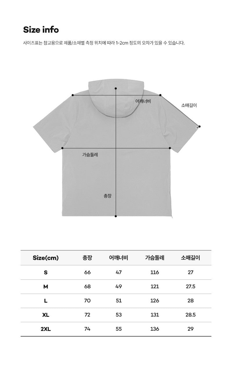 【WE ARE】Korea KODAK UV-resistant short-sleeved hooded top K5223EWTL3