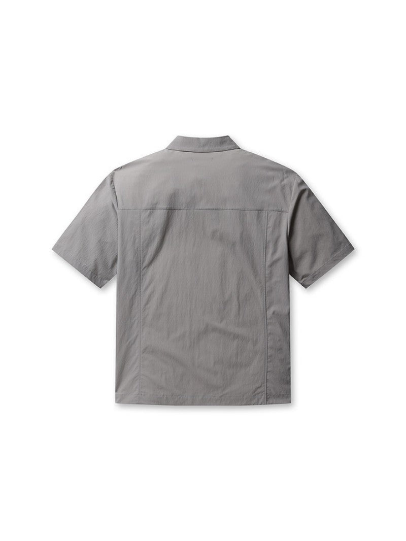 Men's【WE ARE】Korea M Plan Snap Button Short Sleeve Shirt EYF2WC1383