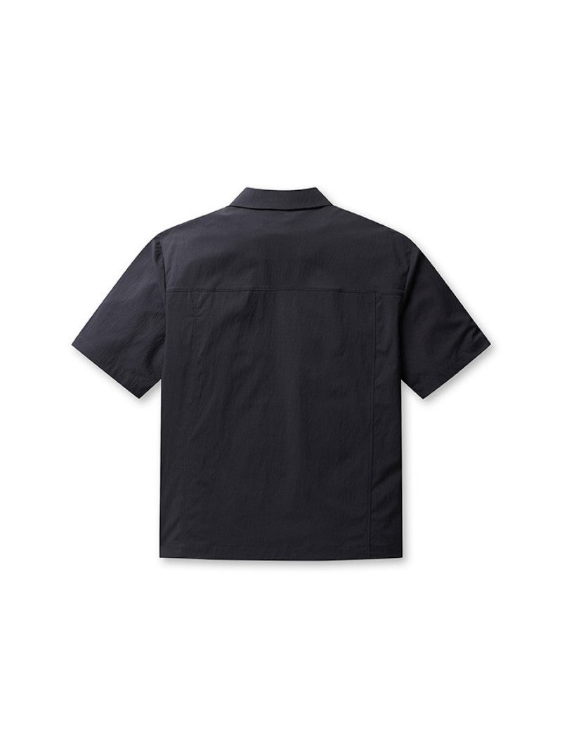 Men's【WE ARE】Korea M Plan Snap Button Short Sleeve Shirt EYF2WC1383