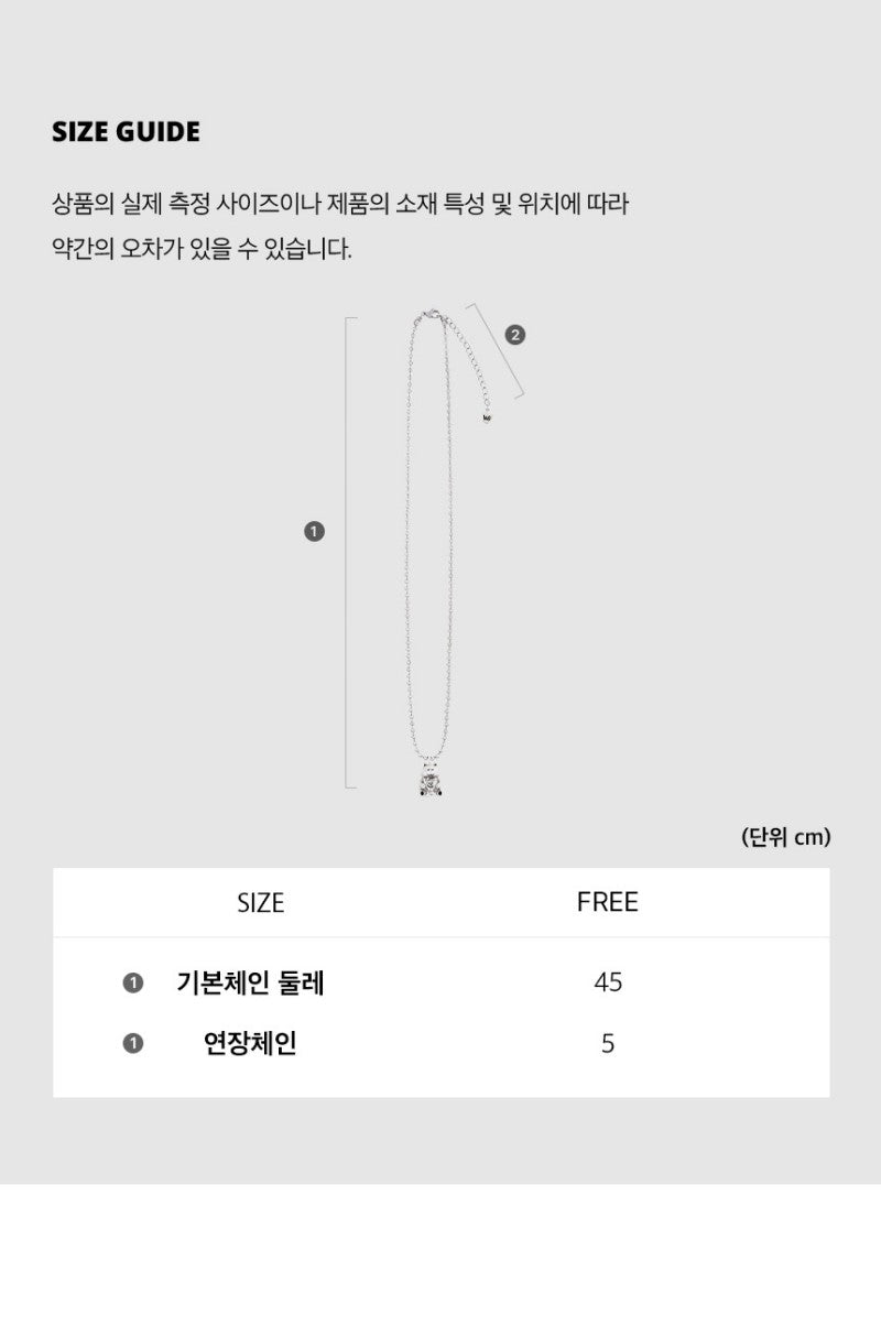 【WE ARE】Korean wacky Willy fashion pendant necklace WA2501JW04