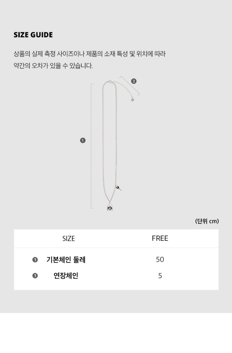 【WE ARE】韓國wacky Willy 鎖頭項鏈WA2501JW05